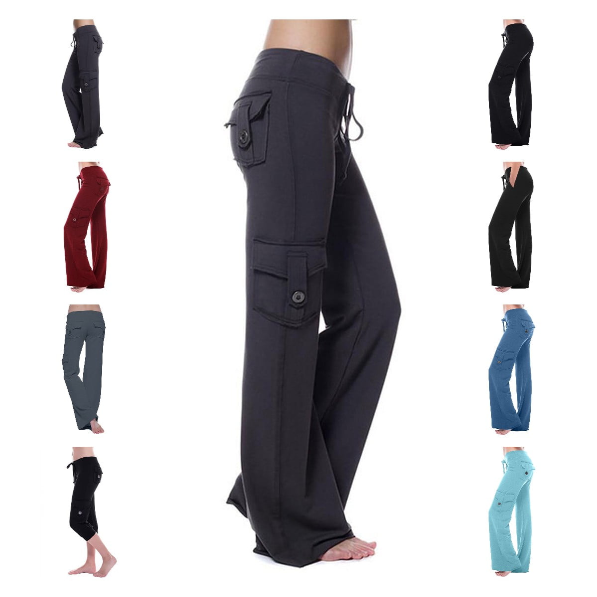 Bamboo cargo yoga pants 2025