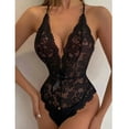 thumbnail image 1 of Owordtank Sexy Bodysuit for Women Sexy Open Crotch Sleepwear Underwear Pajamas Bow Sexy Bodycon Jumpsuits for Women, 1 of 8