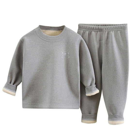 Owordtank Toddler Baby Boy Fall Winter Clothes Solid Color Long Sleeve Pullover Sweatshirt Tops Joggers Pants Outfit Set