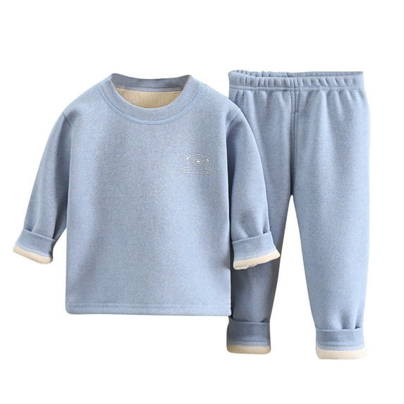 Owordtank Toddler Baby Boy Fall Winter Clothes Solid Color Long Sleeve Pullover Sweatshirt Tops Joggers Pants Outfit Set