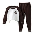 thumbnail image 1 of Owordtank Toddler Baby Boy Girl Christmas Outfits Long Sleeve Tops Jogger Pants Sets Infant Fall Winter Clothes, 1 of 3