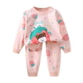 thumbnail image 1 of Owordtank Toddler Baby Girl Fall Winter Clothes Bear Embroidered Long Sleeve Sweatshirt Pants Outfits Set 2Pcs Sweatsuit, 1 of 5