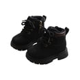 thumbnail image 1 of Owordtank Toddler Boys Girls Boots Kids Work Boots Winter Snow Boots Lace Up Hiking Outdoor Boots, 1 of 6