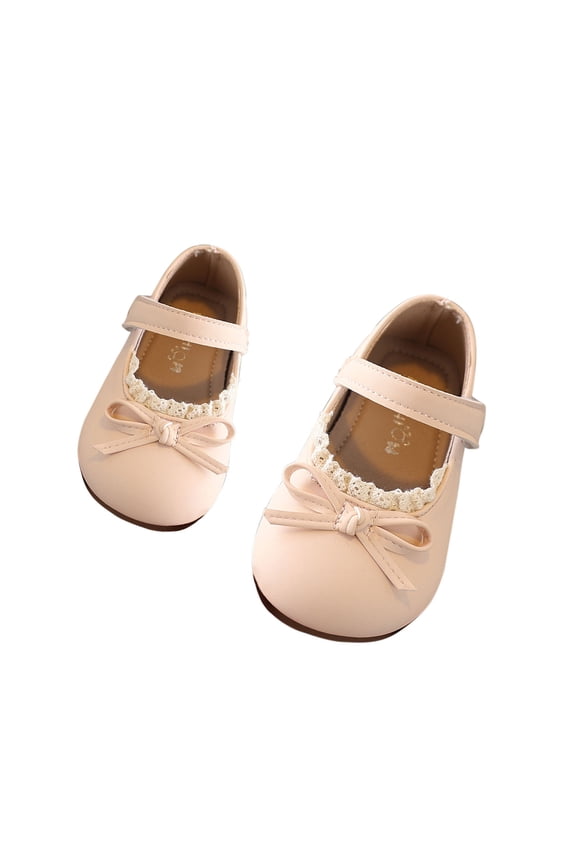 Toddler Dress Shoes Bowknot Mary Jane Shoes Girls Ballet Flat𝘀 for Kids Wedding Par𝘁y Big Kids Girls Boots