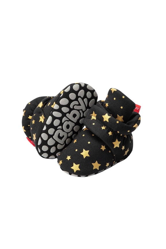 Toddler First Walkers Winter Ankle Crib Shoes Anti-Skip Infant Cute Heart Booties House Walking Sock Slippers