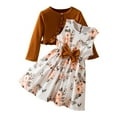 thumbnail image 1 of Owordtank Toddler Girls Dress with Cardigan Set Little Girl Floral Sleeveless Dress Ruffle Coat Baby Long Sleeve Outfit, 1 of 8