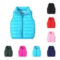 thumbnail image 1 of Owordtank Toddler Kids Boys Girls Puffer Vest Coat Sleeveless Full Zip Coat Outerwear, 1 of 8
