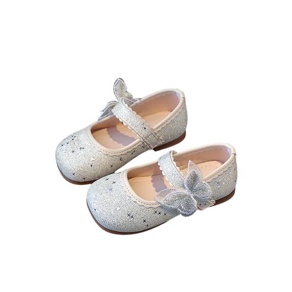 Owordtank Toddler Little Girls Mary Jane Flats Bowknot Princess Dress Ballet Shoes Non-Slip Soft Sole School Party Girl’s Shoes