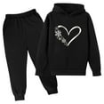 thumbnail image 1 of Owordtank Track Suits for Kids Set - 2 Piece Outfits Sweatsuit Pocket Hoodies with Pants Spring Jogging Workout Sets, 1 of 2