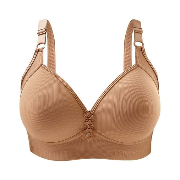 Owordtank Wireless Bra for Women Solid Color Underwear Wire-Free Comfort Women's Fall Trends