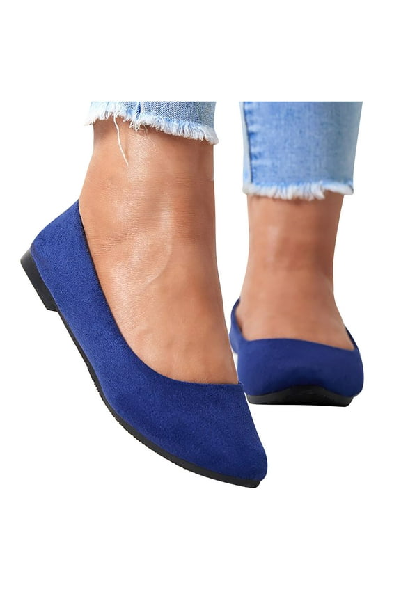 Women Square Toe Ballets Flats, Slip On Classical Walking Shoes for Wedding/Dating