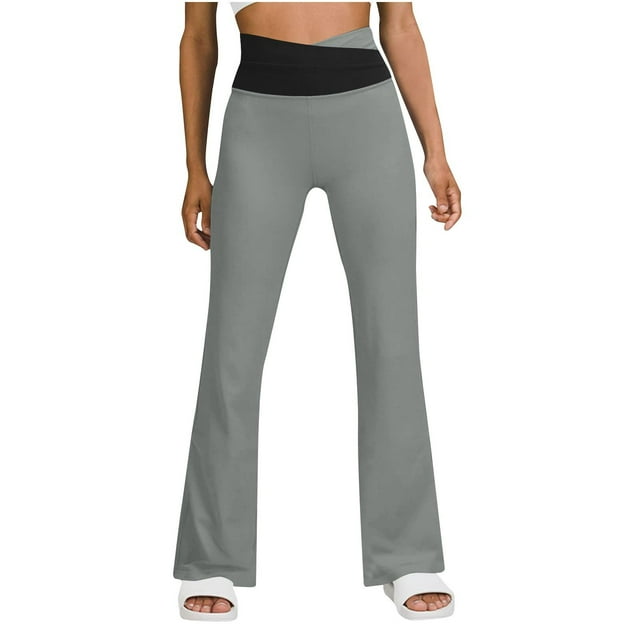 Owordtank Women Workout Leggings Soft High Waist Bootcut Leggings Tall Long Palazzo Pants for Women