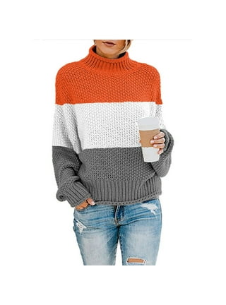 Color block sweater plus size online