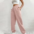 thumbnail image 1 of Owordtank Women's Sweat Pants with Pockets - Elastic Waist Jogger Pants, 1 of 7