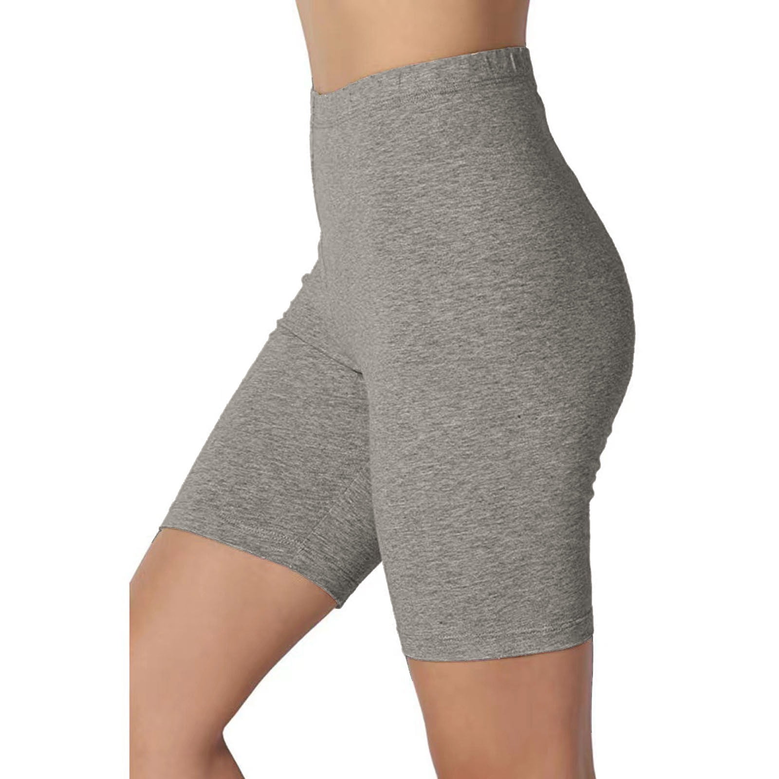 Owordtank Womens Knee Length Workout Yoga Leggings High Waisted Yoga