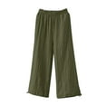 thumbnail image 1 of Owordtank Womens Loose Trouser with Pockets Cotton Casual Baggy Pants, 1 of 8