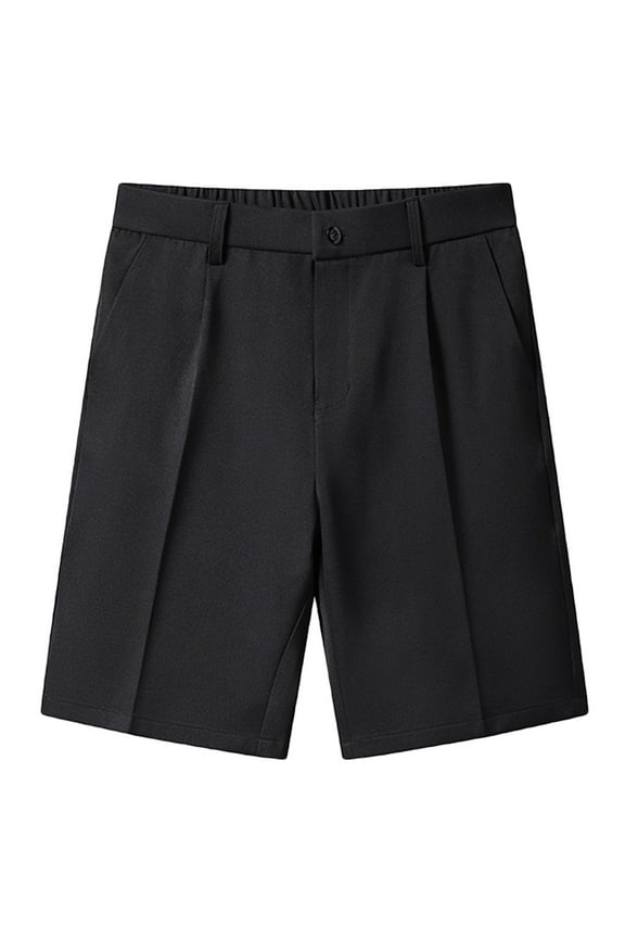 with Pockets Cargo Shorts for Men Casual Button Solid Color Bermuda Shorts