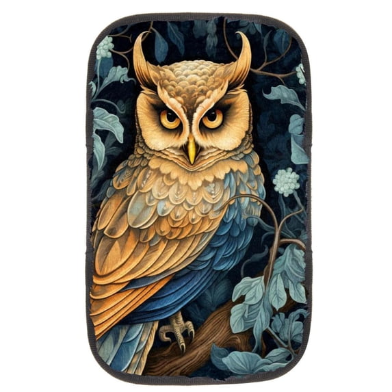 Owt Soft Furry Printed Car Armrest Cover 12.5x8.2 Inch - Comfortable Armrest Accessories Mat