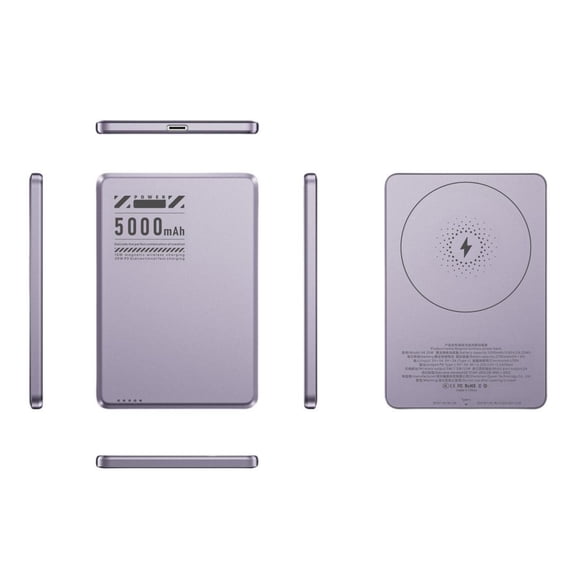 Owyfho 20W PD 15W Wireless Fast Charge 5000mAh Portable Magsafe Power Bank for iPhone 16 15 14 Samsung