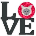 thumbnail image 1 of Owyhee Bob Cat Love Metal Wall Artwork LOVE Red, 1 of 2