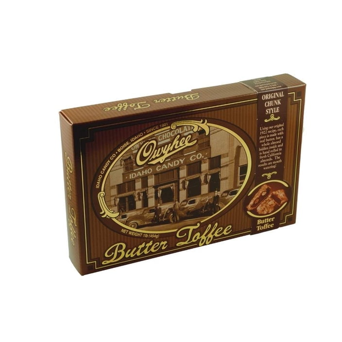 Owyhee Butter Toffee 1 lb Chunk Idaho Candy Company