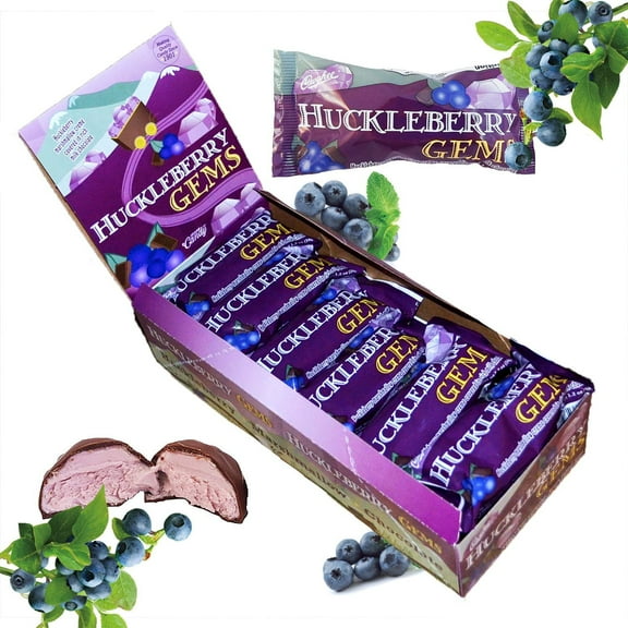 Owyhee Idaho Huckleberry Gems Chocolate Candy Bars - 18 CT