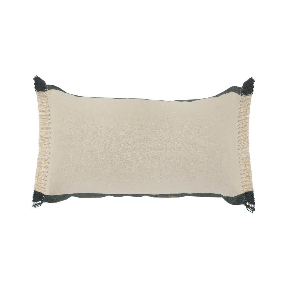 Ox Bay 14" x 36" Green/ White Stripe Organic Cotton Pillow Cover