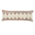 thumbnail image 1 of Ox Bay 14" x 36" Hand-Woven Multicolored/ Cream Diamond Organic Cotton Pillow Cover, 1 of 8