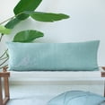 thumbnail image 1 of Laddha Home Designs Hand Stitched Bird Lumbar Pillow Cover - 36" - Green and Gray, 1 of 9