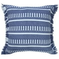thumbnail image 1 of Ox Bay Bailey 20" x 20" Navy/White Striped Indoor/Outdoor Adult Decorative Throw Pillow, 1 of 13