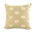 thumbnail image 1 of LR Home Zeal Cotton Poly Filled Pillow in Cream/White, 20" x 20", 1 of 10