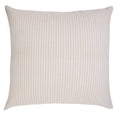 thumbnail image 1 of Ox Bay Hampton 20" x 20" Beige/White Striped Cotton Adult Decorative Throw Pillow Cover, 1 of 11