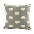 thumbnail image 1 of LR Home Ox Bay Hand-Woven Gray/Cream Dot All-Natural Cotton Pillow Cover, 1 of 9
