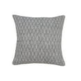 thumbnail image 1 of LR Home Ox Bay Hand-Woven Gray Diamond All-Natural Cotton Pillow Cover, 1 of 8
