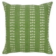 thumbnail image 1 of Ox Bay Khloe 20" x 20" Green Dotted Stripe Cotton Adult Decorative Throw Pillow Cover, 1 of 11