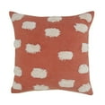thumbnail image 1 of LR Home Ox Bay Hand-Woven Orange/White Dot All-Natural Cotton Pillow Cover, 1 of 8