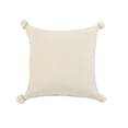 thumbnail image 1 of Harlow Hill Hand-Stitched Swiss Cross Cotton Throw Pillow Cover - 20" - Gray and Green, 1 of 9