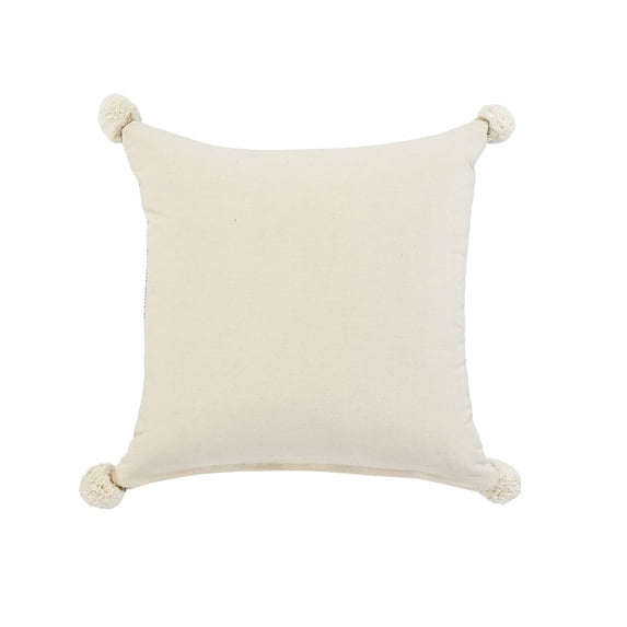 Harlow Hill Hand-Stitched Swiss Cross Cotton Throw Pillow Cover - 20" - Gray and Green