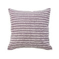 thumbnail image 1 of LR Home Ox Bay Hand-stitched Purple/White Stripe All-Natural Cotton Pillow Cover, 1 of 8