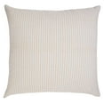 thumbnail image 1 of Ox Bay Hampton 20" x 20" Beige/White Striped Cotton Adult Decorative Throw Pillow, 1 of 11