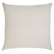 Ox Bay Hampton 20" x 20" Beige/White Striped Cotton Adult Decorative Throw Pillow