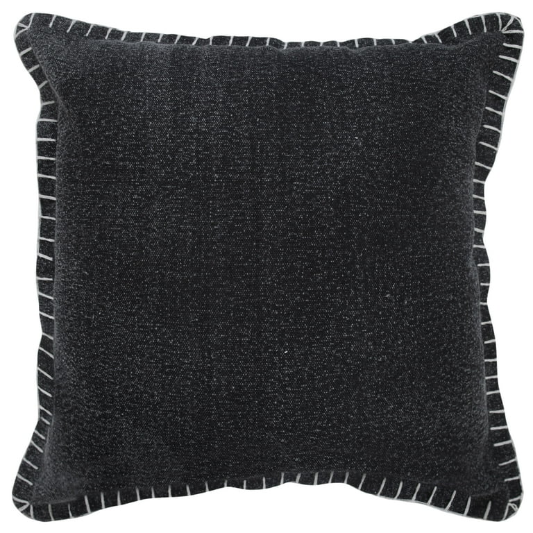 Black farmhouse throw pillows top