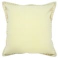thumbnail image 1 of Ox Bay Wilma 20" x 20" Light Yellow Stitch Bordered Cotton Adult Decorative Throw Pillow, 1 of 10