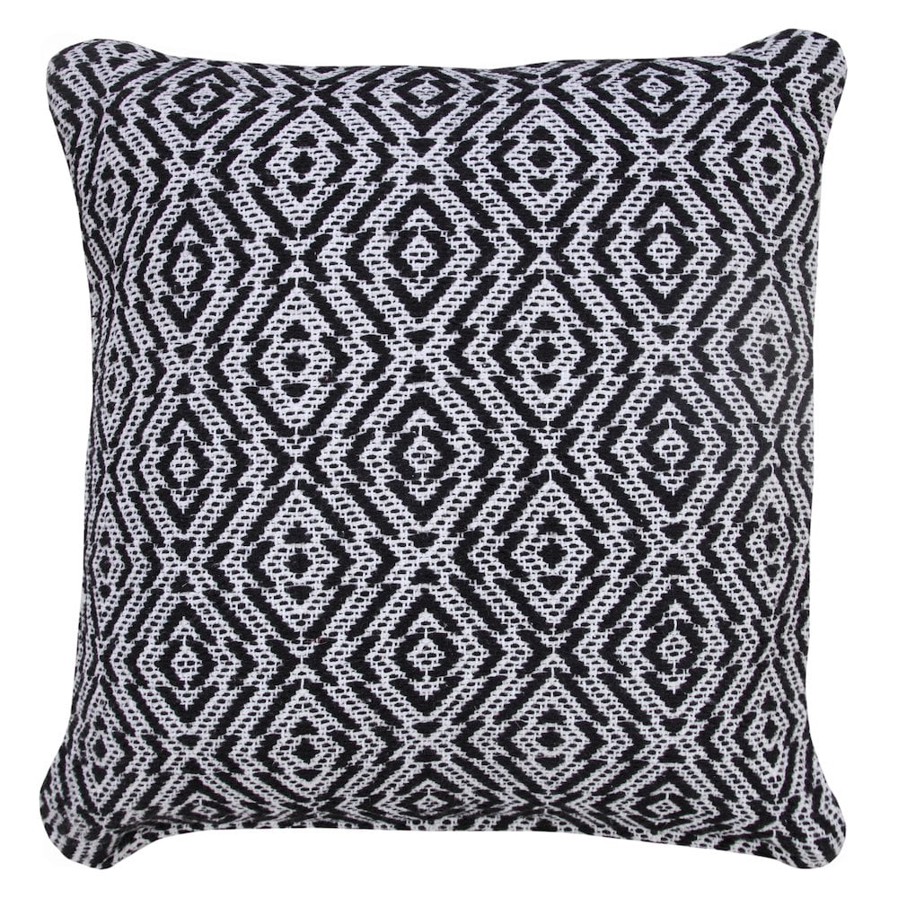 LR Home Modern Mirrored Diamond Geometric Throw Pillow
