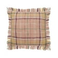 thumbnail image 1 of Ox Bay 20" x 20" Pink/ Yellow Tartan/Plaid Organic Cotton Pillow Cover, 1 of 9