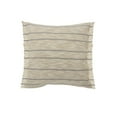 thumbnail image 1 of Ox Bay 20" x 20" Tan/ Grey Stripe Jute Blend Pillow Cover, 1 of 9