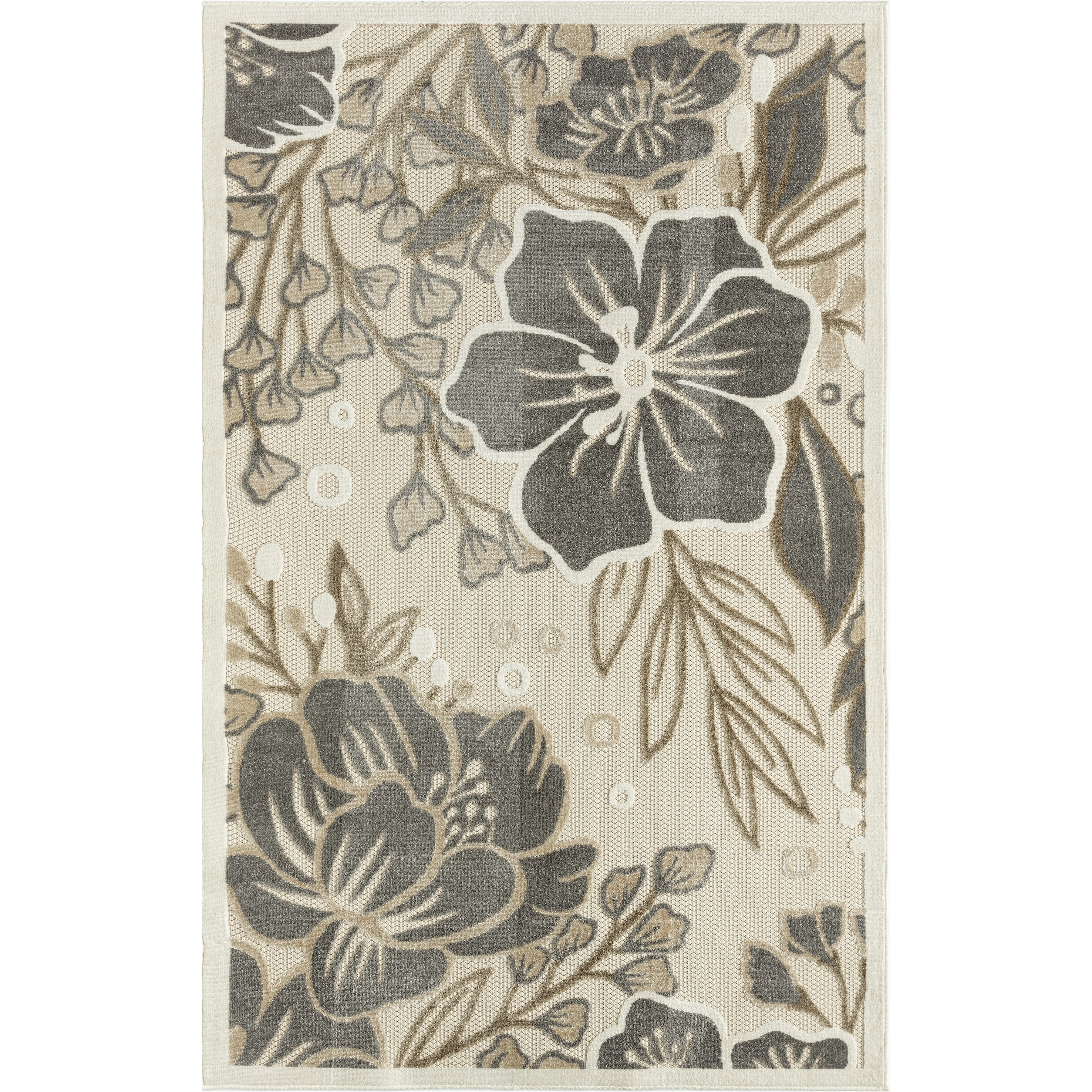 Ox Bay 5' x 8' Multi-color Floral Outdoor Rug