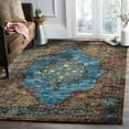 thumbnail image 1 of Ox Bay Ada 2' x 3' Blue Bordered Medallion Floral Durable Indoor Area Rug, 1 of 1