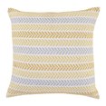 thumbnail image 1 of Ox Bay Ariya Yellow/Ivory Chevron Cotton Adult Decorative Throw Pillow Cover, 1 of 14