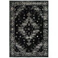 thumbnail image 1 of Ox Bay Aura 5'2" x 7'2" Black/Gray Medallion Performance Adult Indoor Area Rug, 1 of 9
